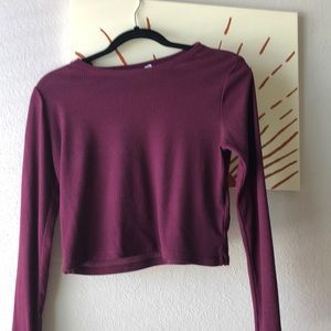 Crop top long sleeve
